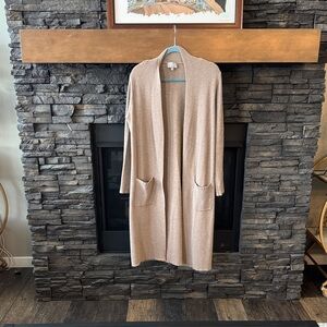 Cyrus Tan Open-Front Cardigan